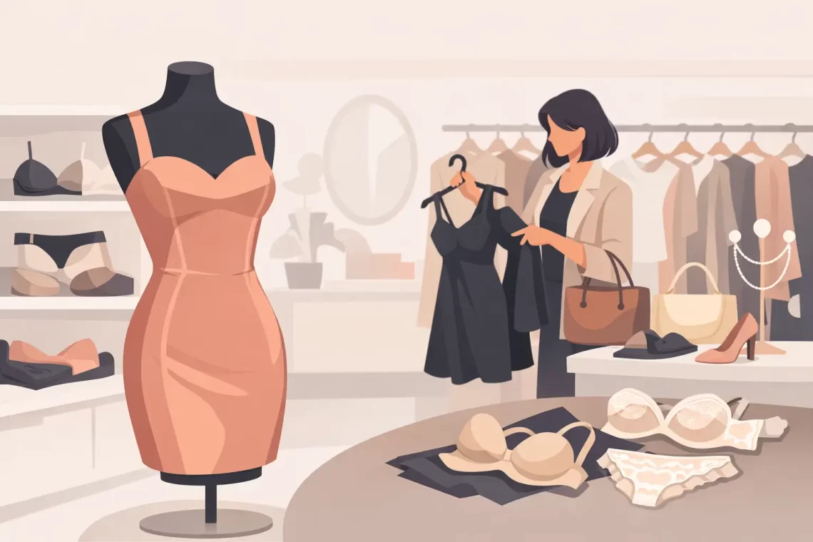 Calcinha sem costura para vestido justo