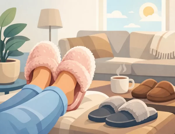 Como escolher pantufa confortável para casa