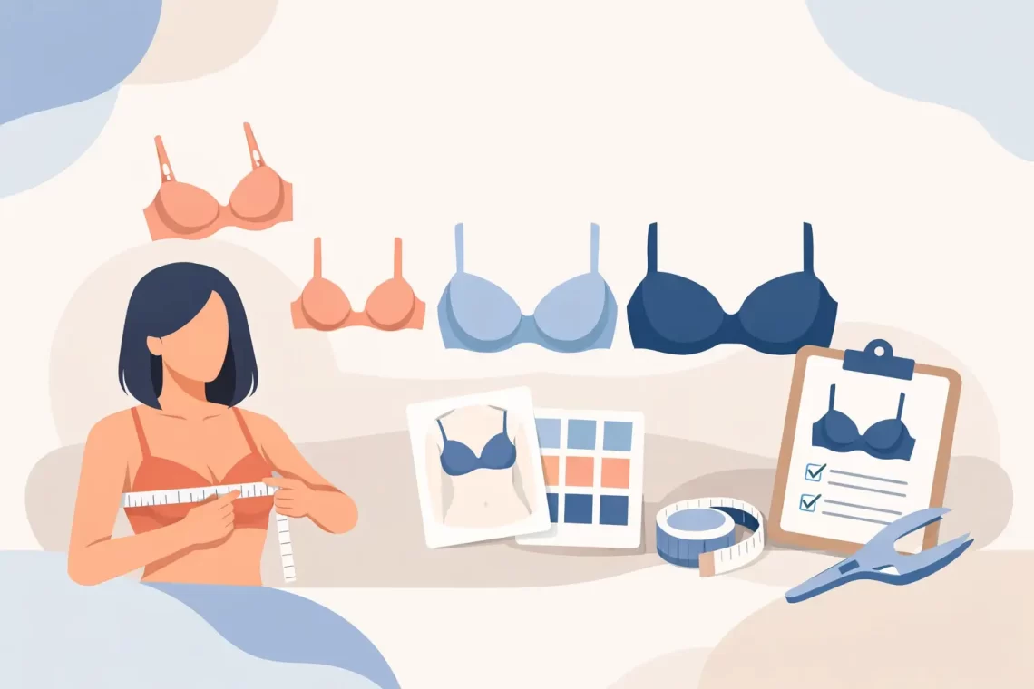 Guia de tamanhos de sutiã sem erro