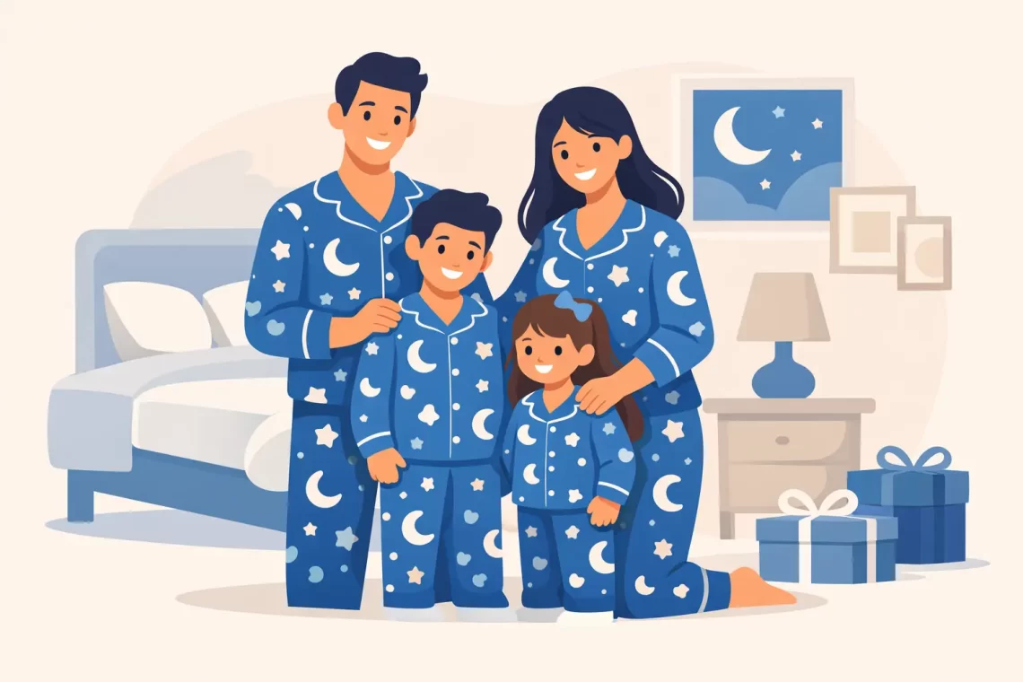 Pijama família combinando vale a pena?