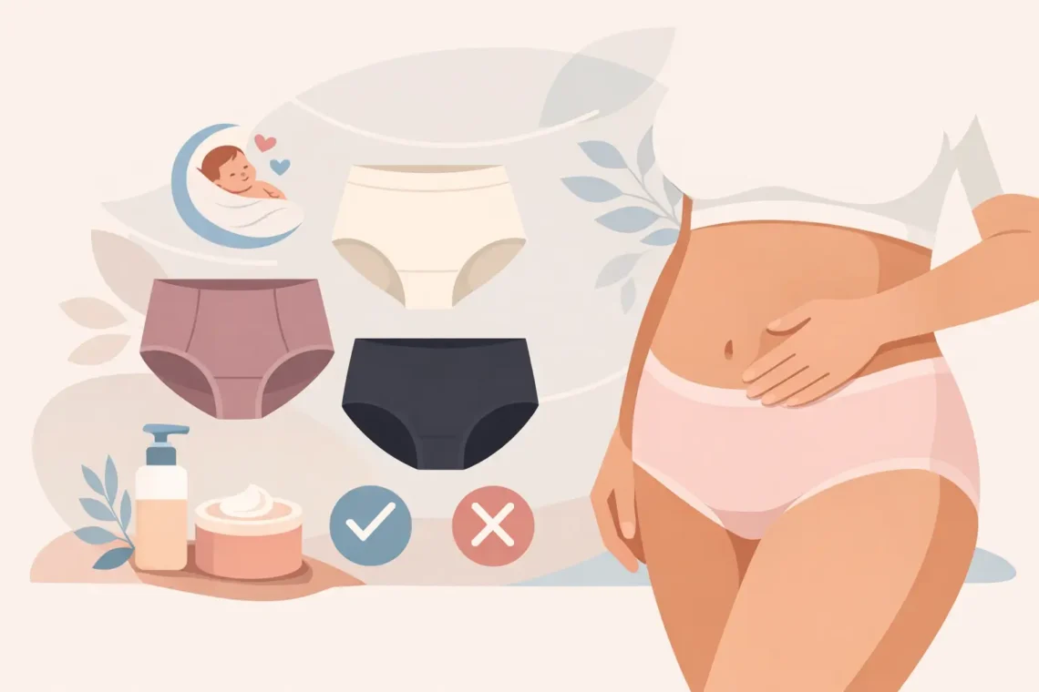 Como escolher calcinha pós-parto sem erro