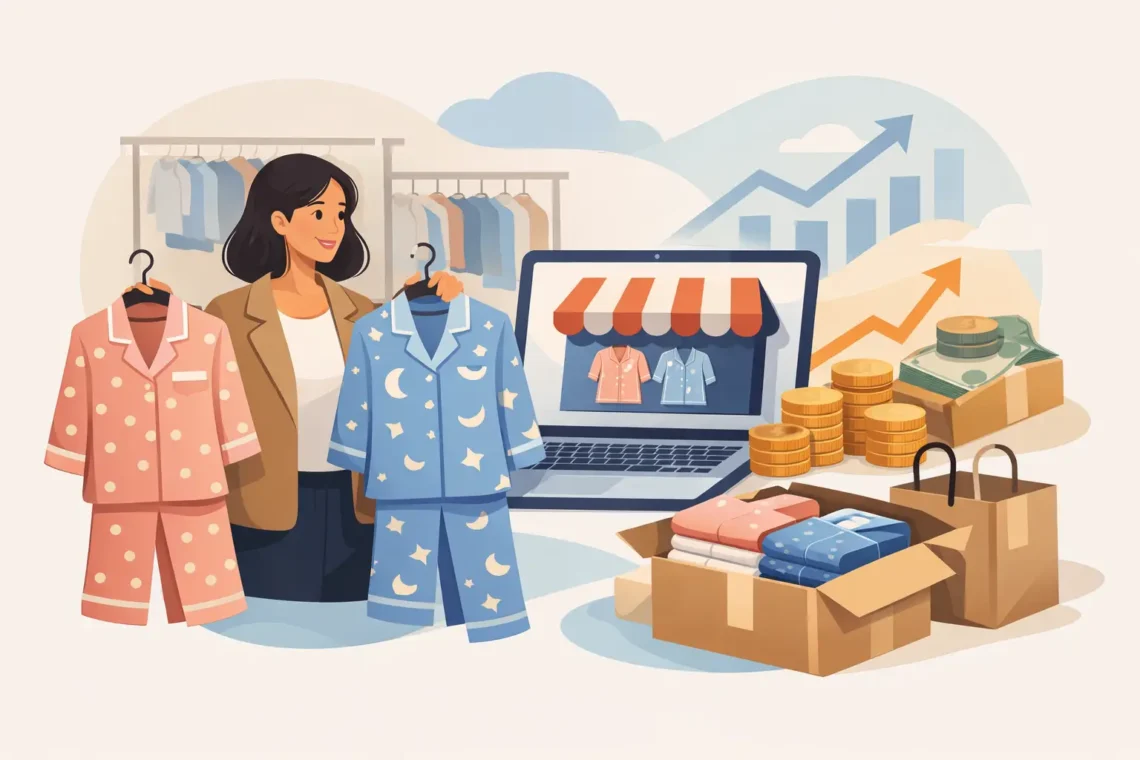 Como revender pijamas no atacado com lucro