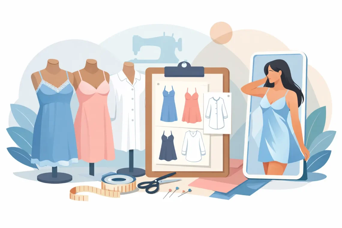 Guia de modelagens de camisola