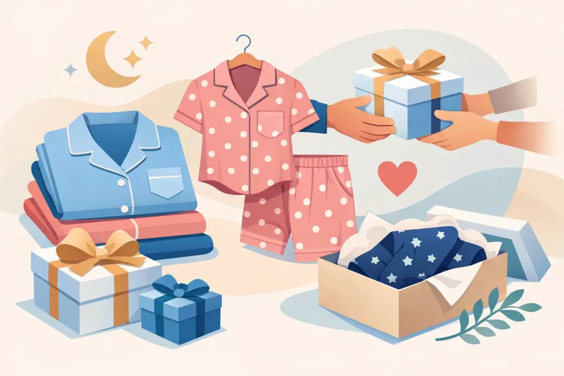 Guia de pijama para presente sem erro