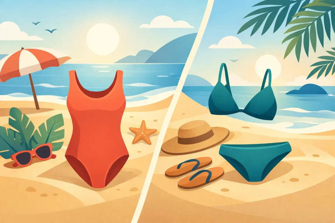 Maiô ou biquíni praia: como escolher