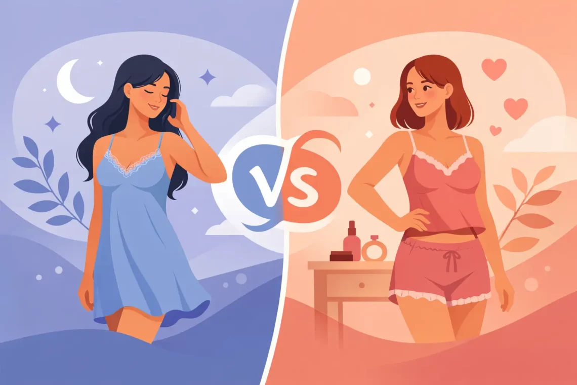 Camisola vs short doll: qual combina com você?