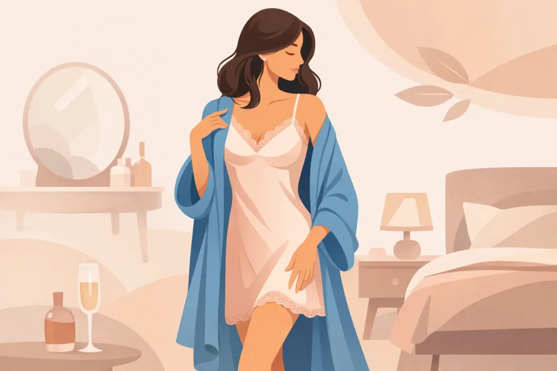 Como usar robe com camisola com elegância