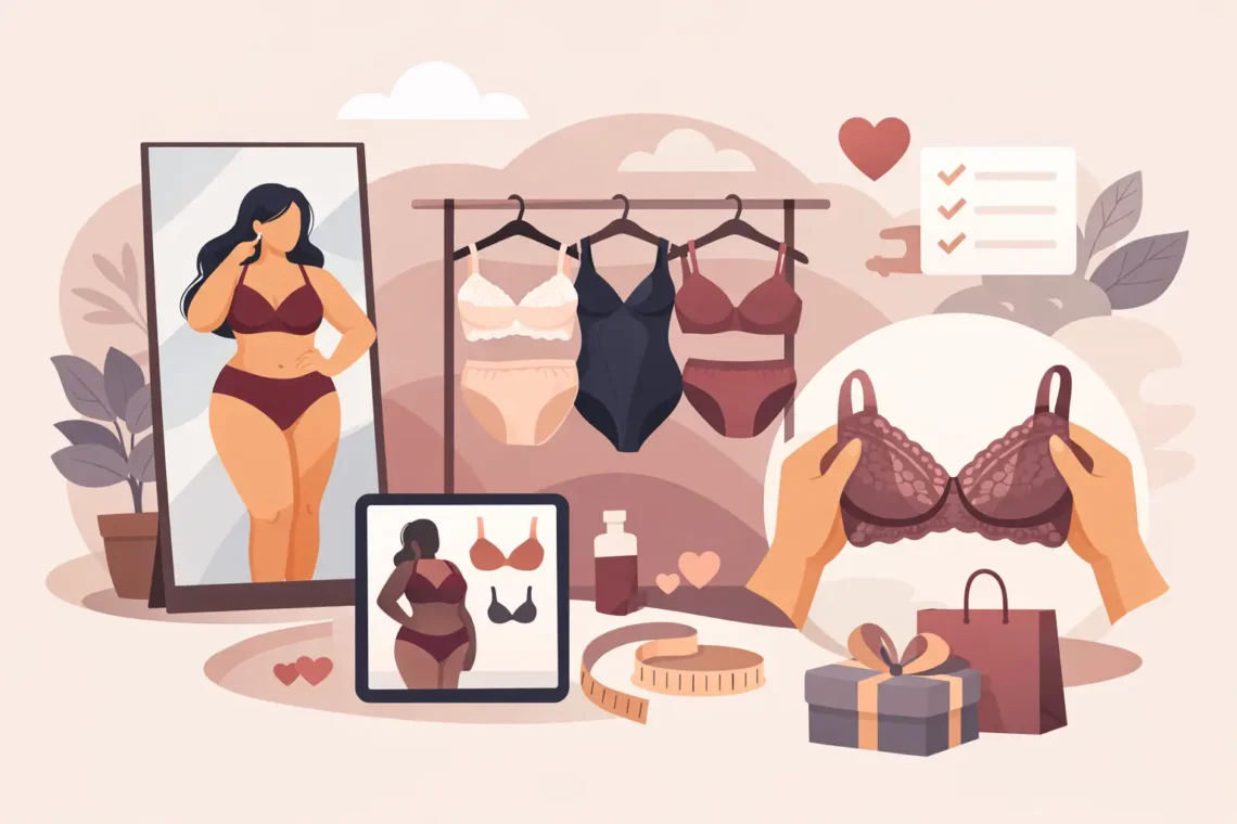 Guia de plus size lingerie para escolher bem