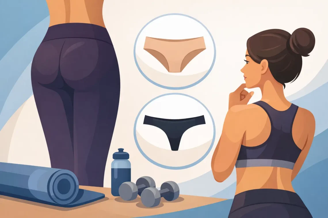 Qual calcinha para usar com legging no treino?