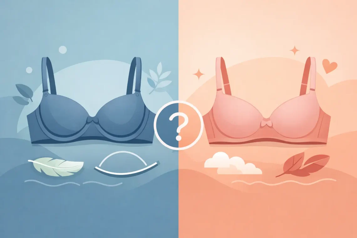 Sutiã aro versus sem aro: qual escolher?